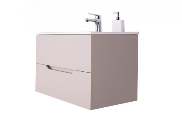 Hanging cabinet ORANGE Line Li-80TuL+RA 81.5 cm, latte frame color, latte facade color