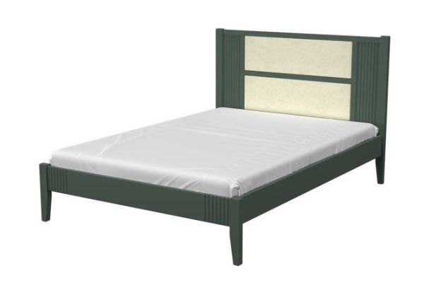 Bed without a lifting mechanism Betty color olive, white 180x200 cm