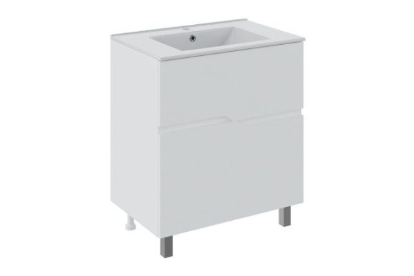 Floor stand RUNO Palermo 79.4 cm, frame color white, facade white