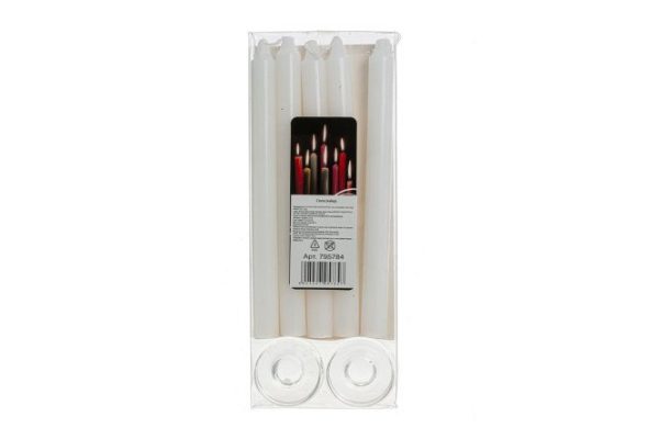 Set of candles with candlesticks 795784 5 pcs.