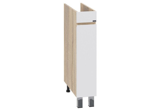 Floor stand SANTA Mars 1 door 19 cm, frame color amber, facade white