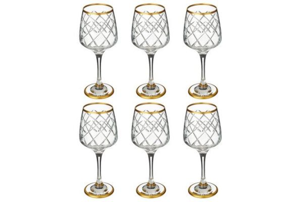 Set of wine glasses 197-1011 295 ml, Glass, 6 pcs.