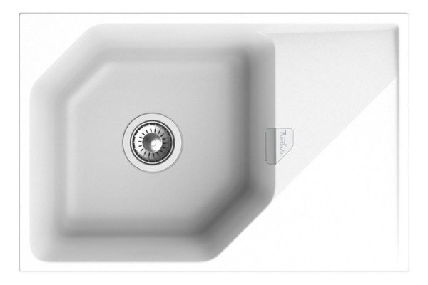 RIVELATO Locus LS-75 mortise sink with drainer 75x50x20 cm