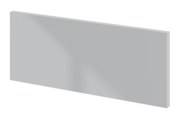 Amika cabinet low drawer front gray pearlescent gloss 44.6x17.6 cm, color gray pearlescent gloss