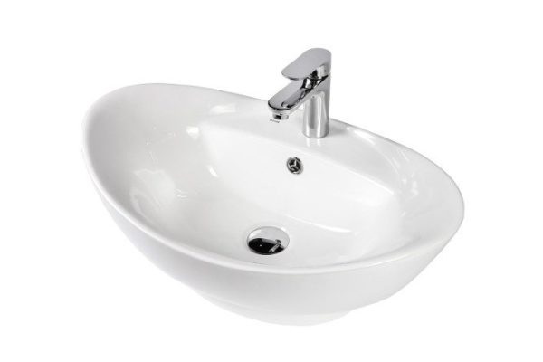Countertop washbasin BOND Oval S15-590 Countertop, 59x20.5x39 cm
