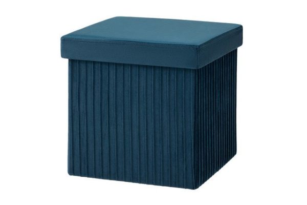 Folding pouffe with drawer Store