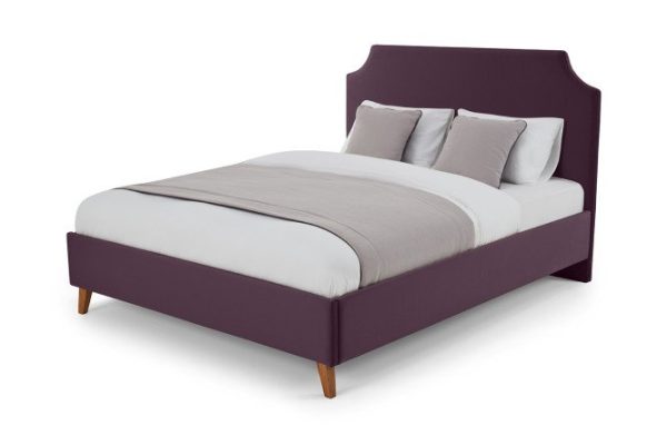 Bed with lifting mechanism SCANDICA Andrea color purple 140x200 cm