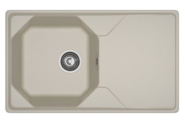 Inset sink with drainer GRANFEST Unique GF-U-840L 84x50x20 cm