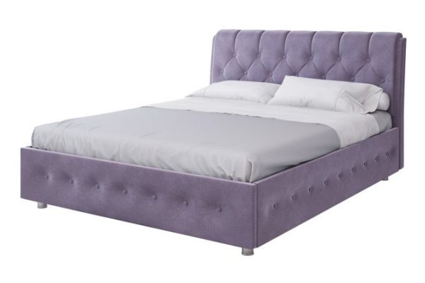 Bed with lifting mechanism Roma color gray-lilac 160x200 cm