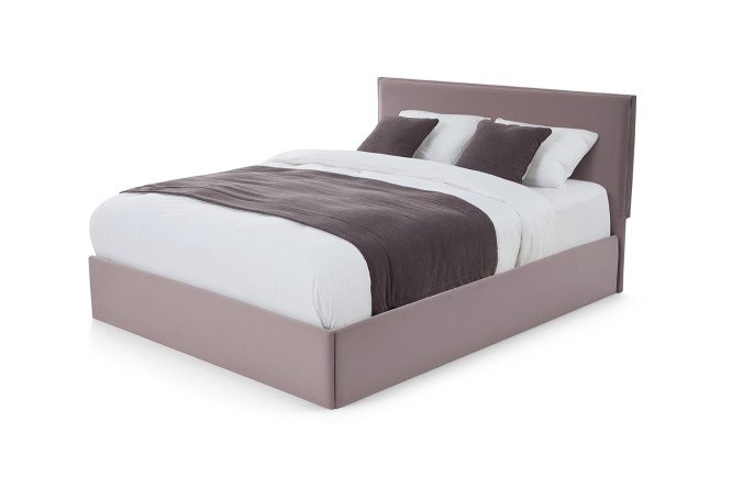 Bed with a lifting mechanism Melody color gray-lilac 160x200 cm