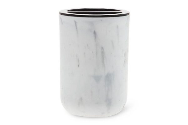 Glass for toothbrushes Marmaris 7.5x10.8x7.5 cm, Plastic