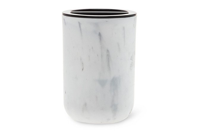 Glass for toothbrushes Marmaris 7.5x10.8x7.5 cm, Plastic