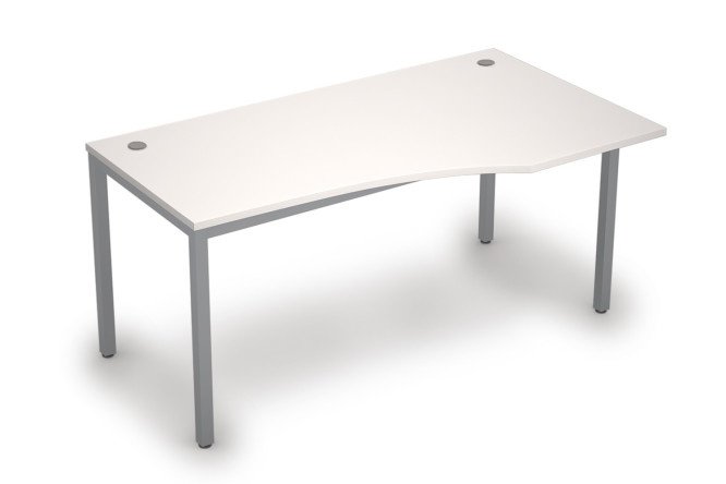 Curvilinear table right Avance 160x75x90 cm
