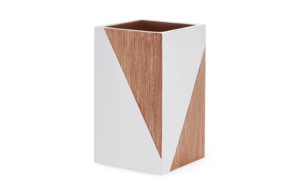 Glass for toothbrushes EVIO Bergen 7x12.5x7 cm, Polyresin