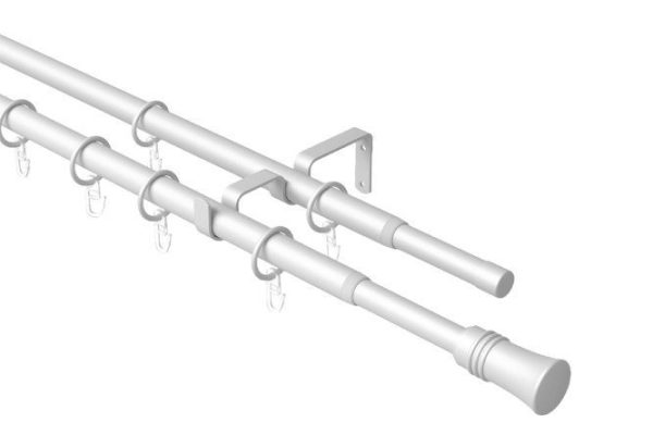 Double telescope cornice ARTTEX 246 101 sliding 120-210 cm