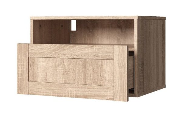 Cabinet with shelf and drawer Oscar Skagen 60x40 with push to open, Sonoma oak