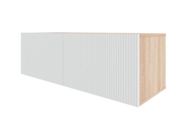 Cabinet Oscar Amelie 120x40 with doors, sonoma oak / talc wave