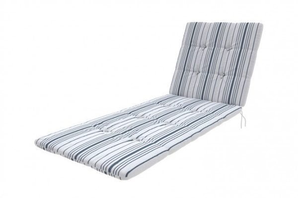 Mattress for chaise lounge Relax white, gray 60x4x170 cm