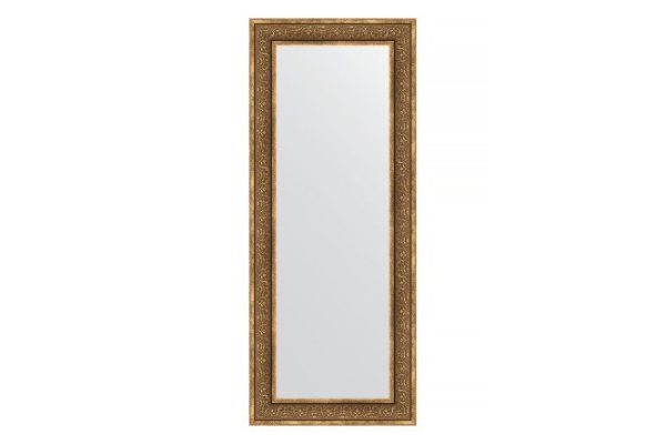 Wall mirror in a baguette frame EVOFORM BY 3127 bronze monogram 63x153 cm