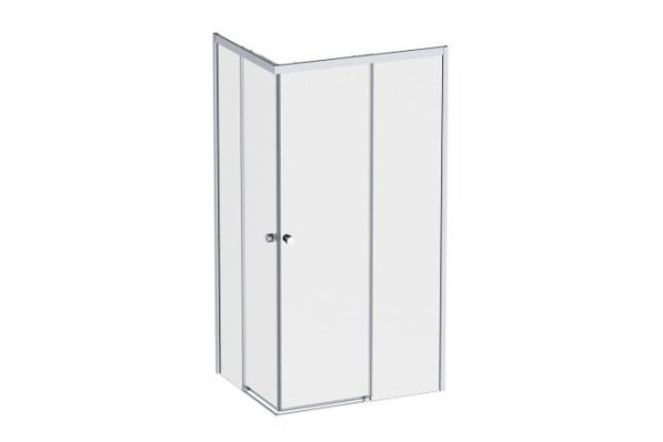 Floor-mounted shower enclosure AM.PM X-Joy Square Slide 100x80 cm W94G-403-10080-MT
