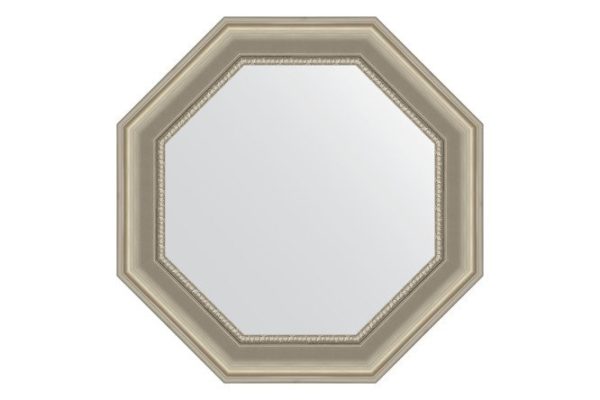 Wall mirror in a baguette frame EVOFORM Octagon BY 3794, chameleon 66.6x66.6 cm