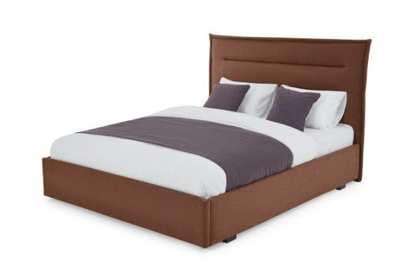 Bed with lifting mechanism Stella color brown 200x200 cm