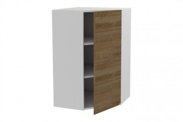Front for corner wall cabinet Nicole 36.3x95.6 cm, color Davos truffle oak