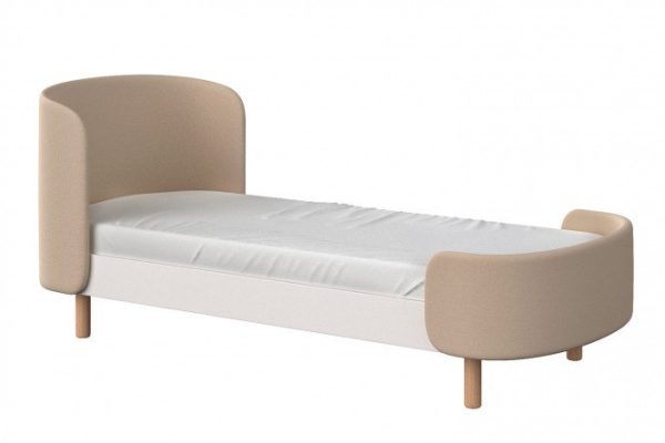 Bed KIDI soft 67x167 cm color white, beige