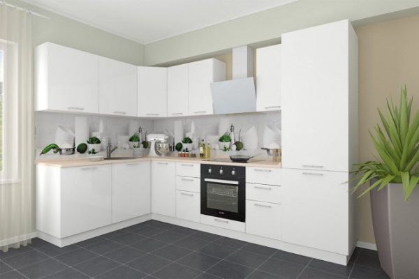 Modular kitchen set City 3.01x1.81 m white