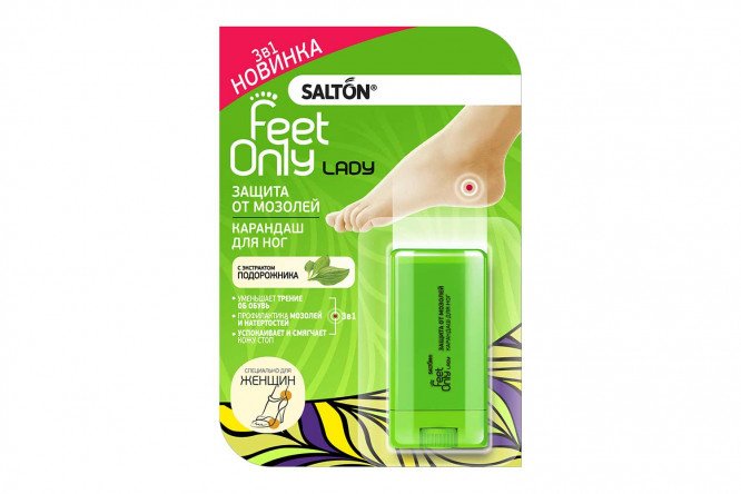 Lady foot pencil protection against calluses