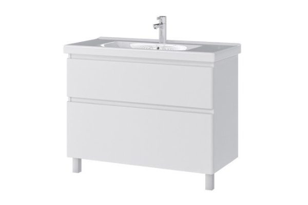 Floor stand Sanstar Riana 310.1-1.5.1. 96.2 cm, frame color white, facade white