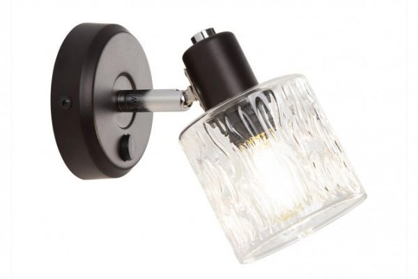 Wall-ceiling lamp with switch CITILUX Artik 2 sq.m, E14