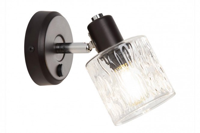 Wall-ceiling lamp with switch CITILUX Artik 2 sq.m, E14