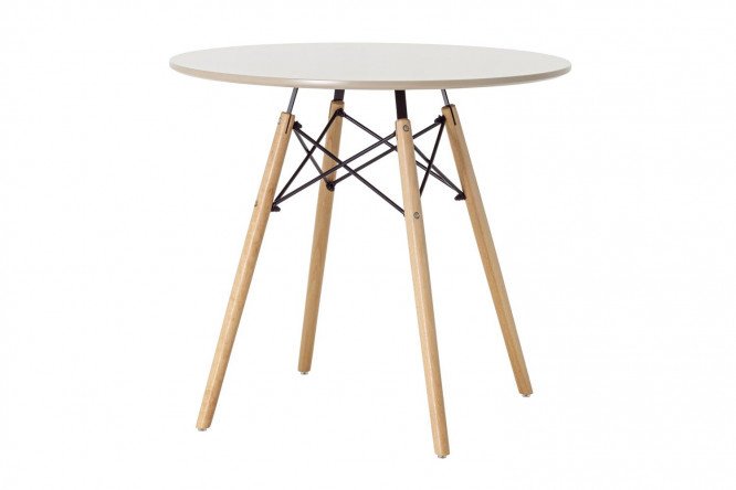 Eames table beige 80x72x80 cm