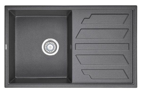 Inset sink with drainer GRANULA Granula 8002 79x50x20 cm