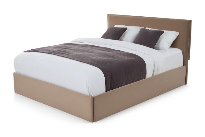 Bed with a lifting mechanism Melody color gray-beige 180x200 cm