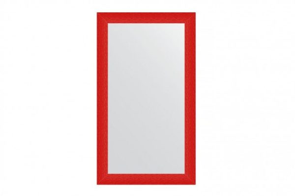 Wall mirror in a baguette frame EVOFORM BY 3909 red wave 80x140 cm