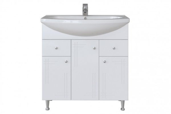 Floor stand Sanstar June 76 cm, white gloss color