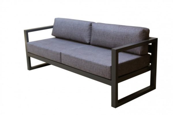 Garden sofa Capri 190x77x75.5 cm, frame color graphite gray