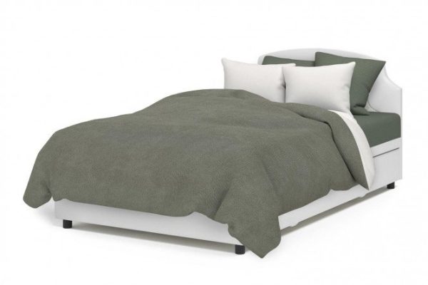 Ottoman with lifting mechanism Charm color white, gray 90x198 cm