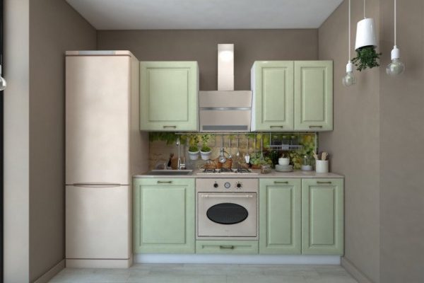 Modular kitchen set Bella 2.0 m pistachio