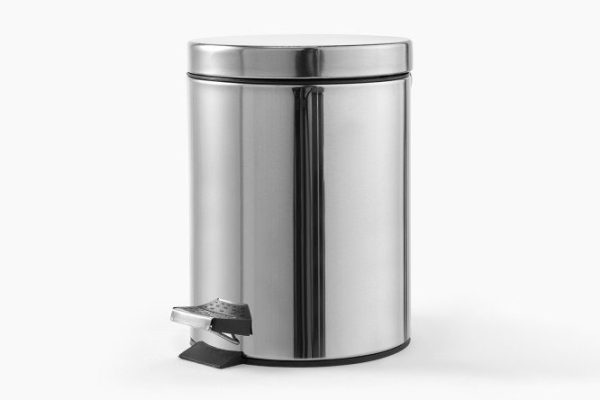 Waste bin with lid BERKRAFT Basic 19.5x25.5x25 cm, 5 l