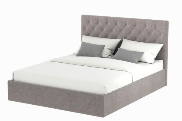 Bed with lifting mechanism Darina color gray-beige 180x200 cm