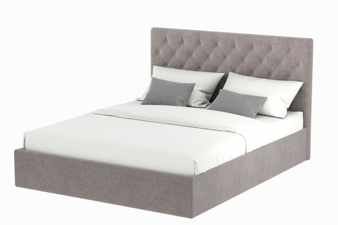 Bed with lifting mechanism Darina color gray-beige 180x200 cm