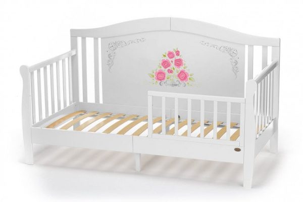 Children's sofa bed Stanzione Verona Div Rose Bianco 80x160 cm white