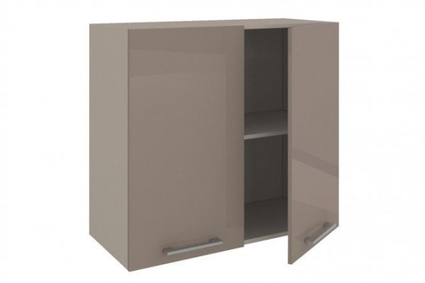 Set of fronts for Amika cabinet 39.6x71.6 cm, stone gray color