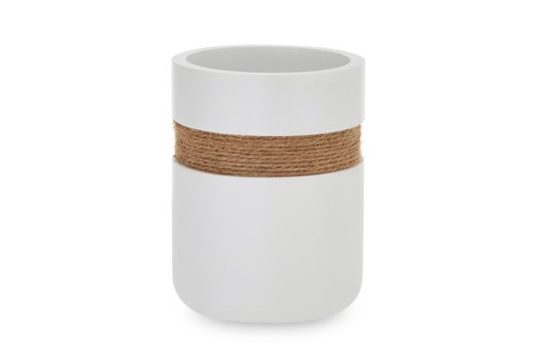 Glass for toothbrushes EVIO Aster 7.5x9.9x7.5 cm, Polyresin