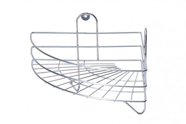 Corner shelf with hooks SWR-18-01 23x19x23 cm