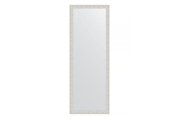Wall mirror in a baguette frame EVOFORM BY 3098 embossed white 51x141 cm