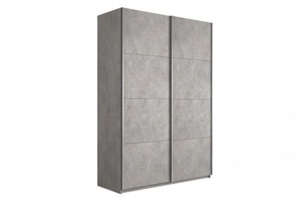 2-door wardrobe Cors 160x230 cm, light concrete
